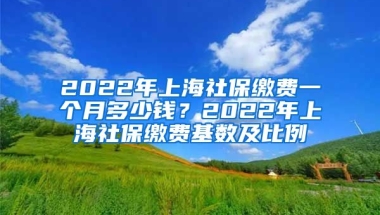 2022年上海社保缴费一个月多少钱？2022年上海社保缴费基数及比例