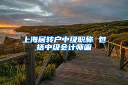 上海居转户中级职称 包括中级会计师嘛