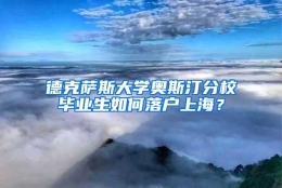 德克萨斯大学奥斯汀分校毕业生如何落户上海？