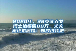 2020年，38岁交大女博士治癌需80万，丈夫跪地求离婚：你放过我吧