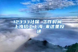 12333社保 工作时间 上海招工上海-来这里投递