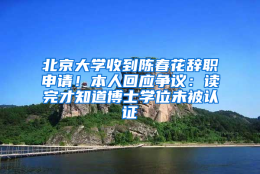 北京大学收到陈春花辞职申请！本人回应争议：读完才知道博士学位未被认证