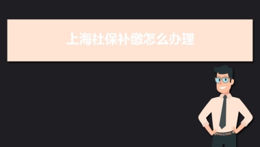 上海社保补缴怎么办理政策规定,社保补缴最多几个月