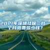 2021年深圳社保二档一个月缴费多少钱？