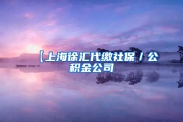 【上海徐汇代缴社保／公积金公司