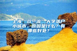 上海“双一流”大学落户小城市，原因是什么？有哪些好处？