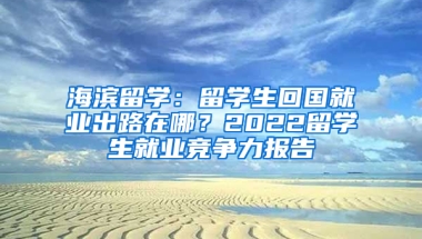 海滨留学：留学生回国就业出路在哪？2022留学生就业竞争力报告