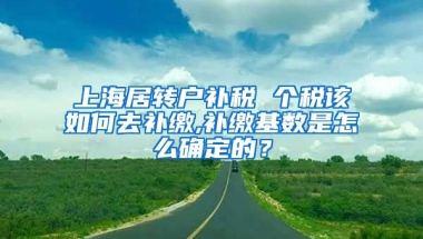 上海居转户补税 个税该如何去补缴,补缴基数是怎么确定的？