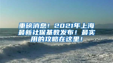 重磅消息！2021年上海最新社保基数发布！最实用的攻略在这里！