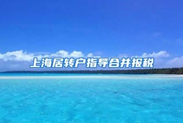 上海居转户指导合并报税