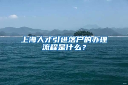 上海人才引进落户的办理流程是什么？