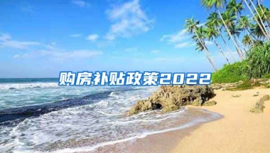 购房补贴政策2022