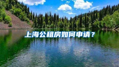 上海公租房如何申请？