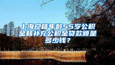 上海户籍年龄55岁公积金和补充公积金贷款额是多少钱？