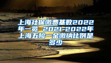 上海社保缴费基数2022年一览 2021-2022年上海五险一金缴纳比例是多少