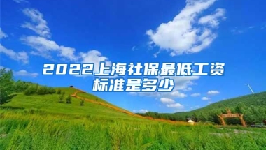 2022上海社保最低工资标准是多少