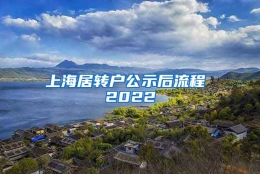 上海居转户公示后流程 2022