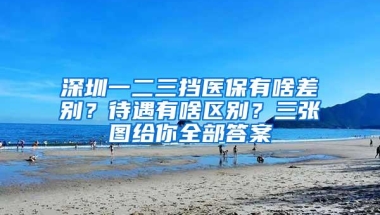 深圳一二三挡医保有啥差别？待遇有啥区别？三张图给你全部答案