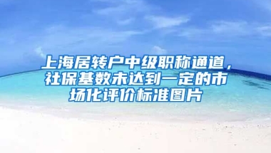 上海居转户中级职称通道，社保基数未达到一定的市场化评价标准图片