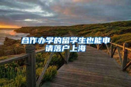 合作办学的留学生也能申请落户上海