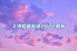 上海低保标准2022最新