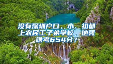 没有深圳户口，小、初都上农民工子弟学校，他凭啥考654分？