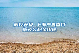 调控升级 上海严查首付贷及公积金用途