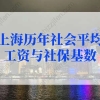 上海历年社会平均工资与社保基数，上海户口落户政策2022最新要求！