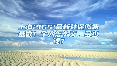 上海2022最新社保缴费基数！个人怎么交，多少钱？