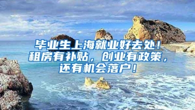 毕业生上海就业好去处！租房有补贴，创业有政策，还有机会落户！