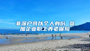 非深户可以个人身份 参加企业职工养老保险