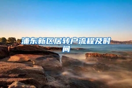 浦东新区居转户流程及时间