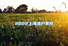 2022上海落户条件