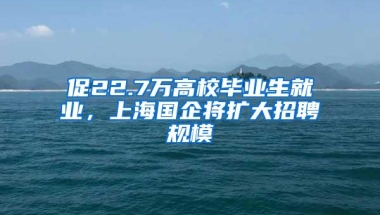 促22.7万高校毕业生就业，上海国企将扩大招聘规模