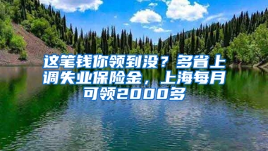 这笔钱你领到没？多省上调失业保险金，上海每月可领2000多