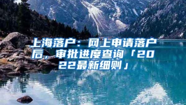 上海落户：网上申请落户后，审批进度查询「2022最新细则」