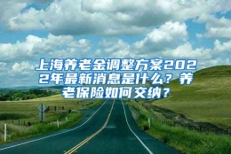 上海养老金调整方案2022年最新消息是什么？养老保险如何交纳？