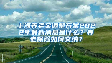 上海养老金调整方案2022年最新消息是什么？养老保险如何交纳？