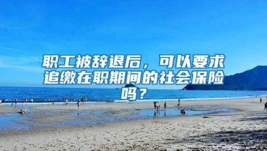 职工被辞退后，可以要求追缴在职期间的社会保险吗？