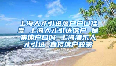 上海人才引进落户户口挂靠 上海人才引进落户 是集体户口吗 上海浦东人才引进 直接落户政策