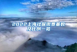 2022上海社保缴费基数及比例一览