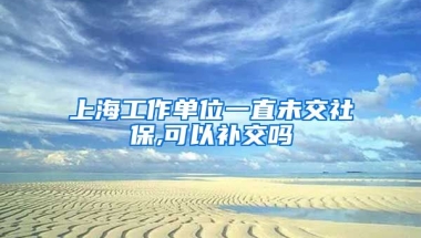 上海工作单位一直未交社保,可以补交吗