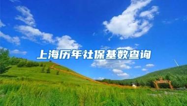 上海历年社保基数查询