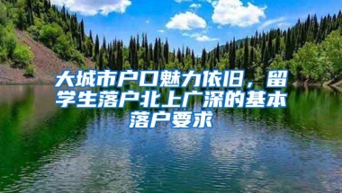 大城市户口魅力依旧，留学生落户北上广深的基本落户要求