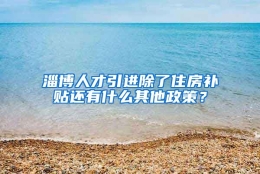 淄博人才引进除了住房补贴还有什么其他政策？