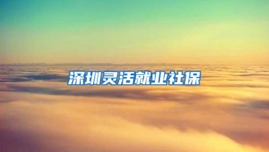 深圳灵活就业社保