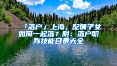 「落户」上海，配偶子女如何一起落？附：落户职称技能目录大全