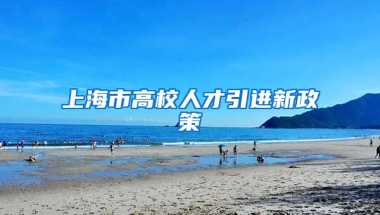 上海市高校人才引进新政策