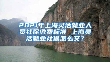 2021年上海灵活就业人员社保缴费标准 上海灵活就业社保怎么交？