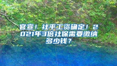 官宣！社平工资确定！2021年3倍社保需要缴纳多少钱？